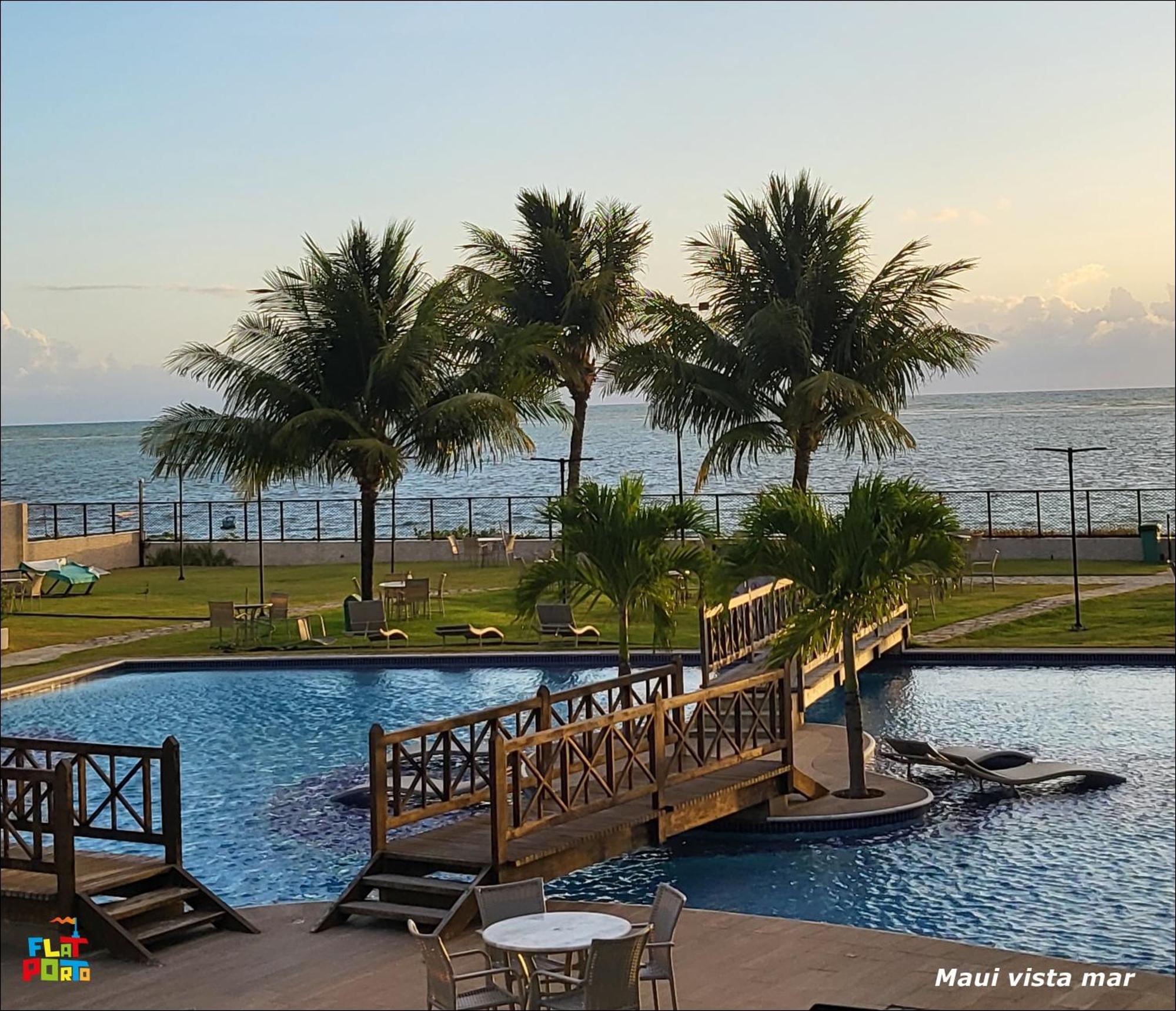 Flat Fantastico Na Beira Mar Em Tamandare Apartment Bagian luar foto